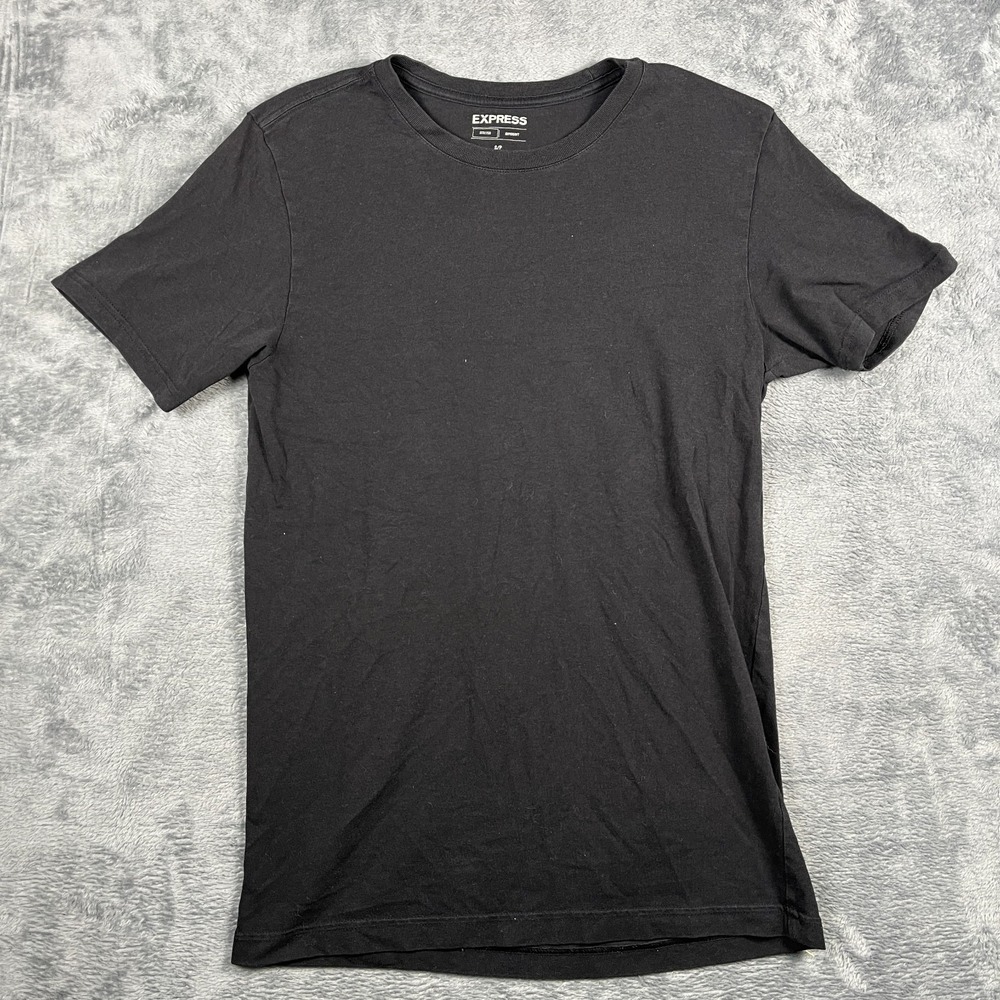 Express T Shirt Mens Small Black Stretch Supersoft Cotton Crew Neck Streetwear